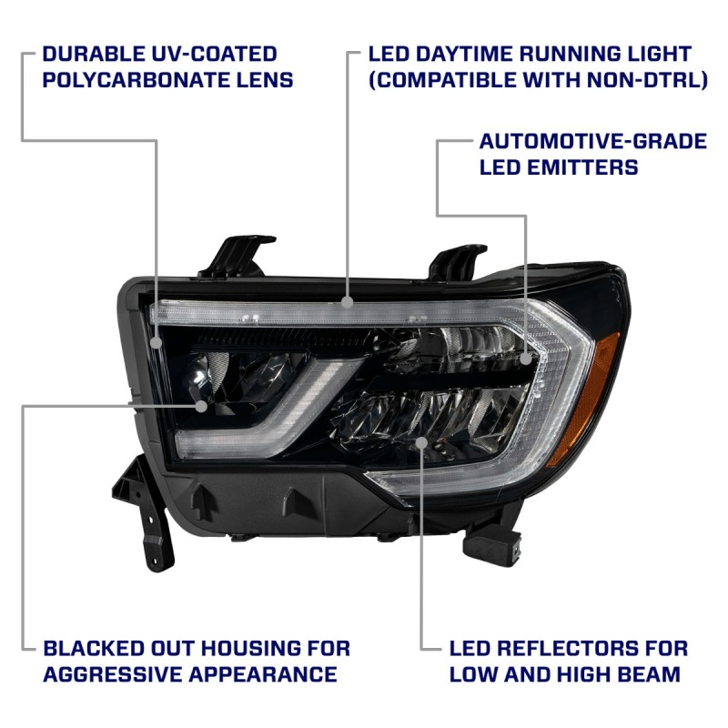 Toyota Sequoia Headlights - FORM Lighting - LED Reflector - `08-`17